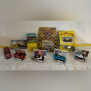NASCAR collection, vintage pieces - cars, cards, small memorabilia